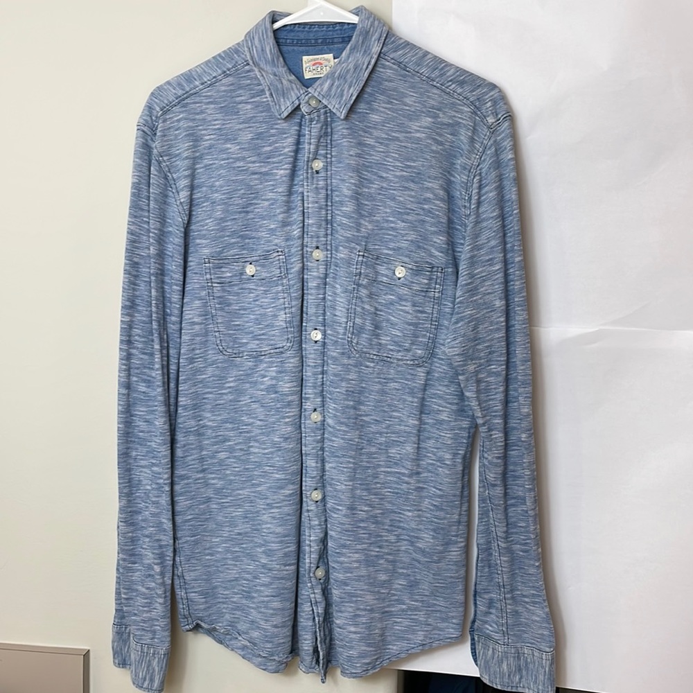 Faherty Long Sleeve Mens Button Down